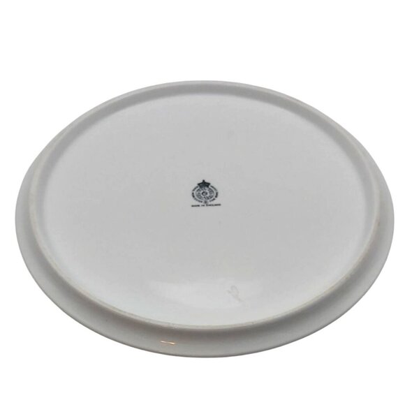 Vintage Royal Worcester Fine Bone China Floral Cake Plate Gold Trim England - Picture 4 of 6